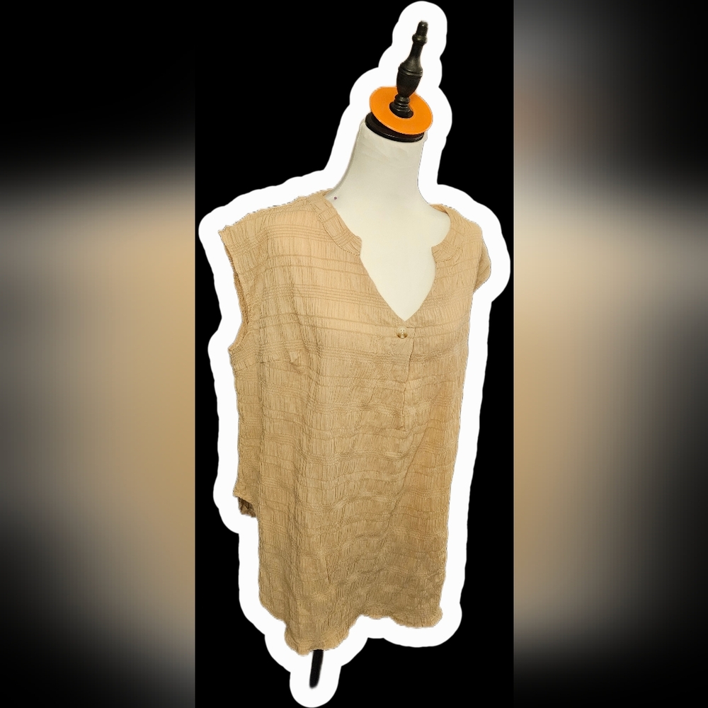 Sleeveless Tan Top